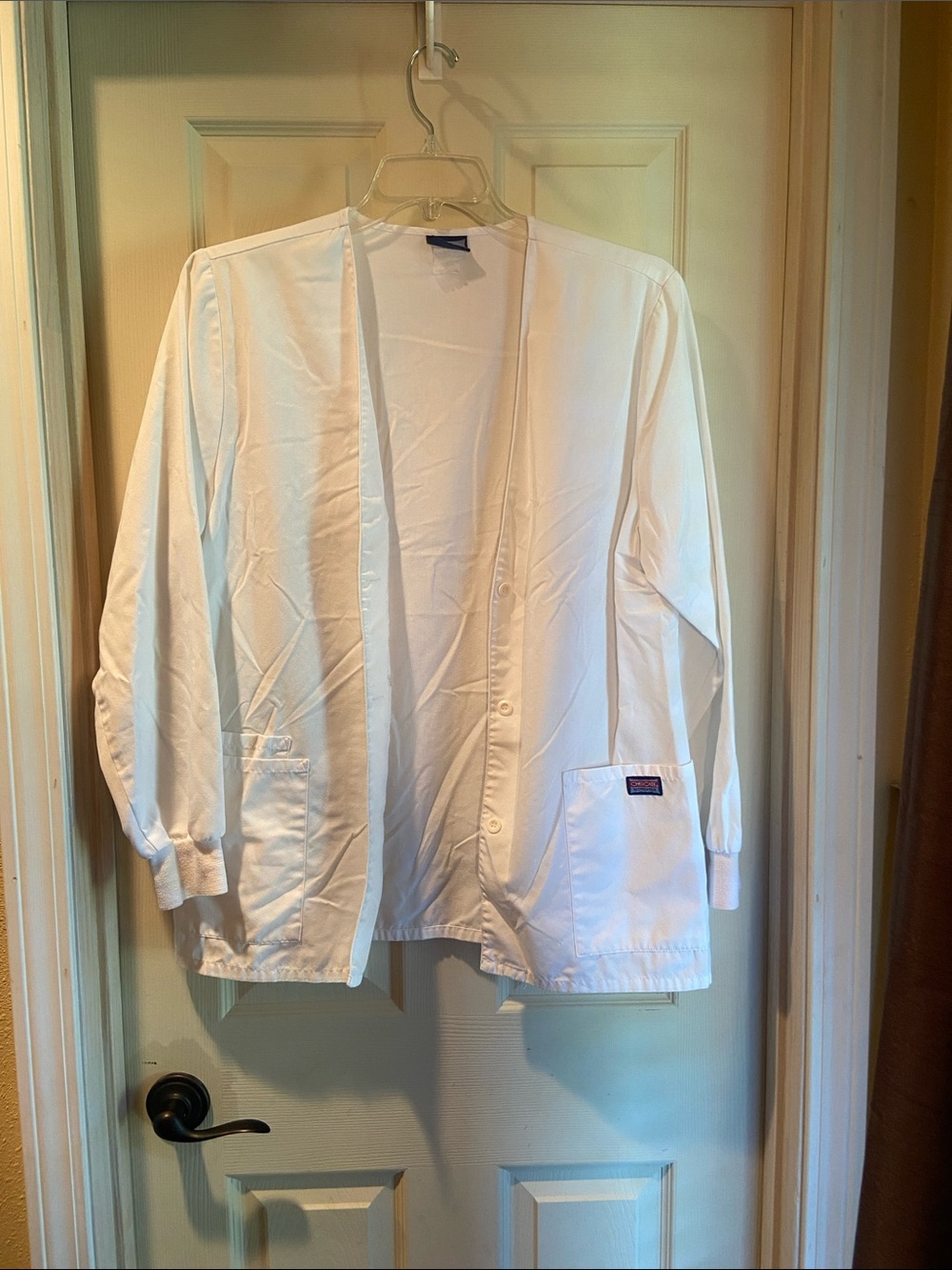 Cherokee White Lightweight Men's Medical Jacket